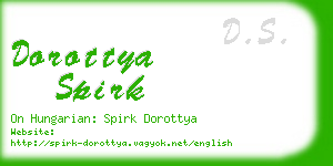 dorottya spirk business card